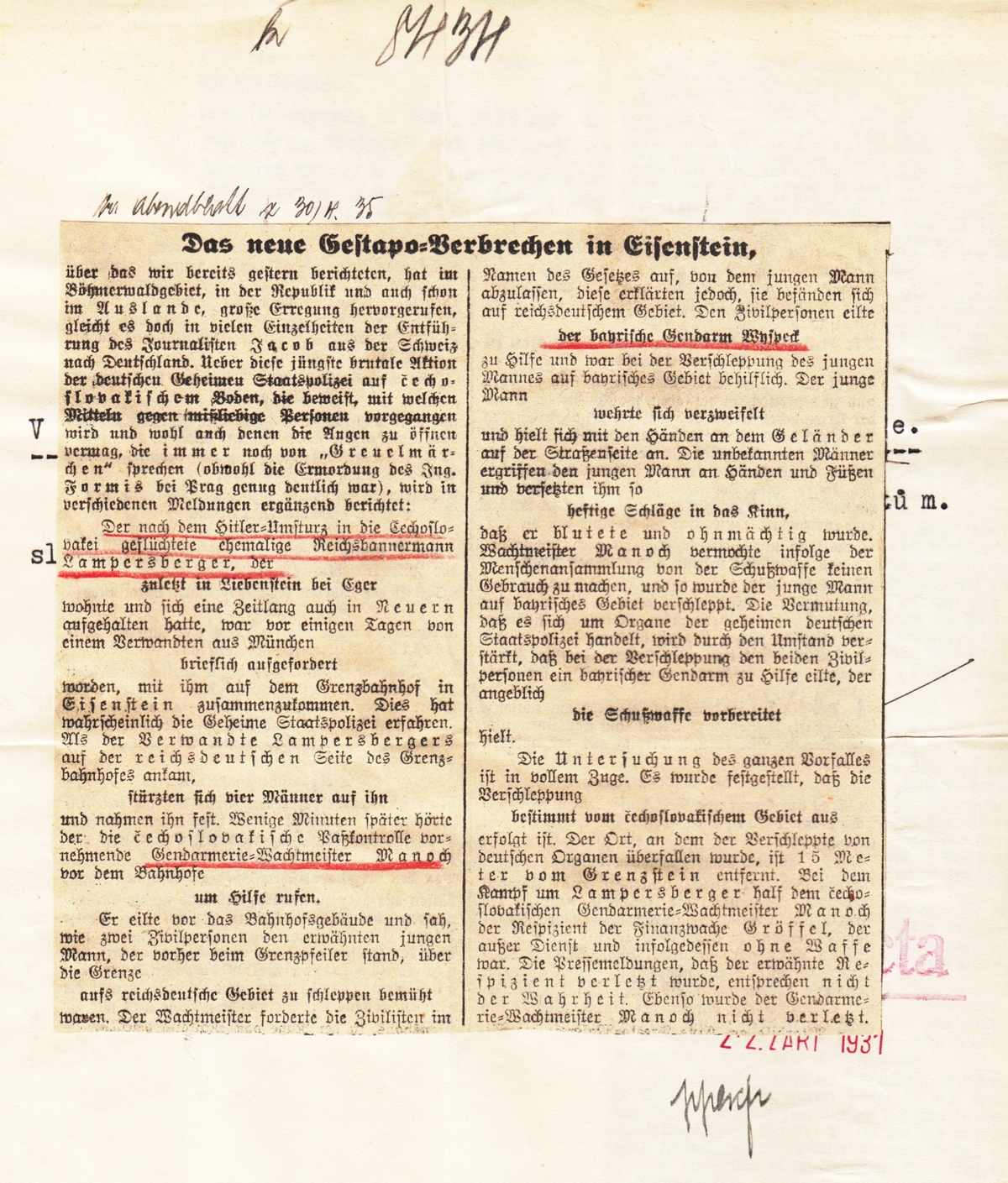 Denk Prager Abendblatt